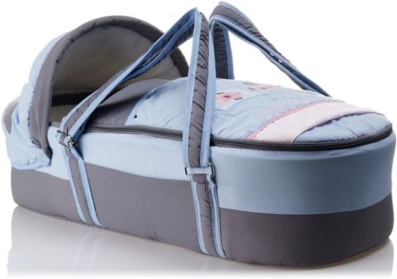 baby carrycot movable bed fish baby blue