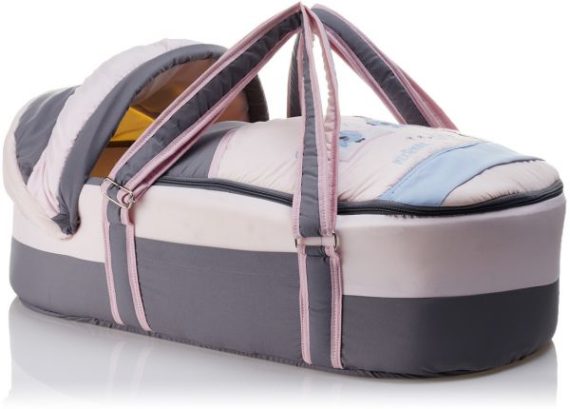 baby carrycot movable bed fish pink 161